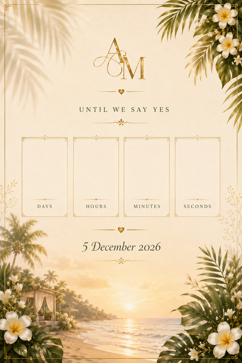 Until we say yes — live countdown to 5 December 2026