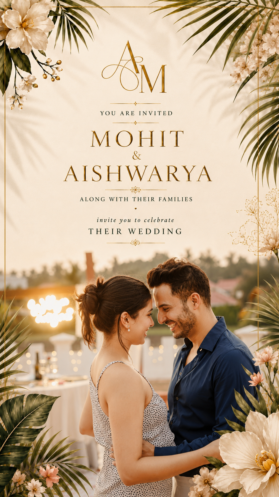 Aishwarya and Mohit invite you to celebrate their wedding